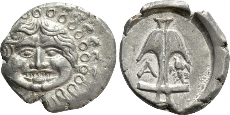 THRACE. Apollonia Pontika. Tetrobol (425-375 BC). 

Obv: Facing gorgoneion.
R...