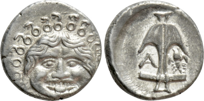 THRACE. Apollonia Pontika. Tetrobol (425-375 BC). 

Obv: Facing gorgoneion.
R...