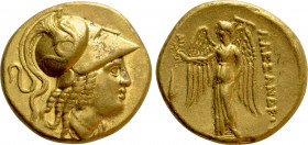 KINGS OF MACEDON. Alexander III 'the Great' (336-323 BC). GOLD Stater. Uncertain mint in western Asia Minor