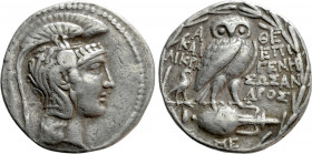 ATTICA. Athens. Tetradrachm (125/4 BC). New Style Coinage. Epigene-, Sosandros and Kallikra-, magistrates