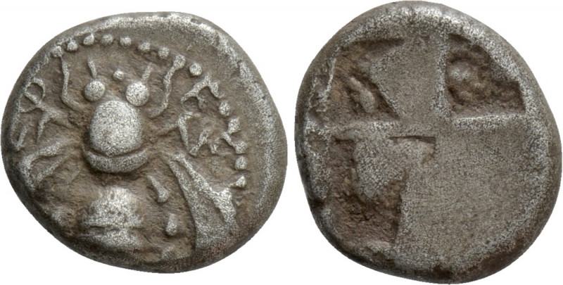 IONIA. Ephesos. Drachm (Circa 500-420 BC). 

Obv: EΦEΣION. 
Bee.
Rev: Quadri...