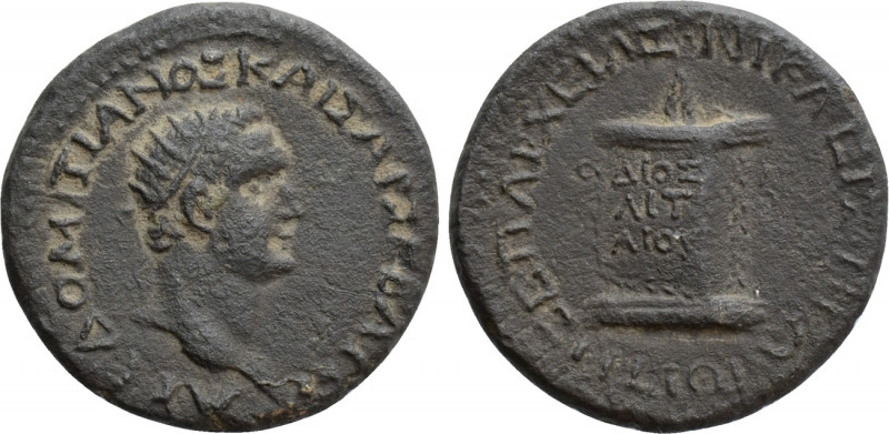 BITHYNIA. Nicaea. Domitian (81-96). Ae. 

Obv: ΑΥΤ ΔΟΜΙΤΙΑΝΟΣ ΚΑΙΣΑΡ ΣΕΒ ΓΕΡ. ...