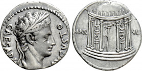AUGUSTUS (27 BC-AD 14). Denarius. Uncertain mint in Spain, possibly Colonia Patricia