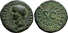 TIBERIUS (14-37). As. Rome or mint in Thrace. Restitution issue struck under Titus