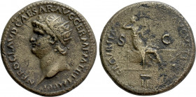 NERO (54-68). Dupondius. Rome