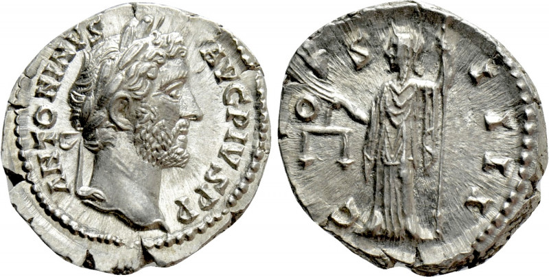 ANTONINUS PIUS (138-161). Denarius. Rome. 

Obv: ANTONINVS AVG PIVS P P. 
Lau...