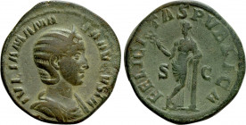JULIA MAMAEA (Augusta, 222-235). Sestertius. Rome
