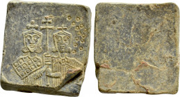 BULGARIA. First Empire. Petr I (927-969). Square Seal or Weight(?)