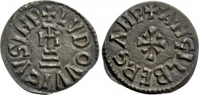 CAROLINGIANS. Italy. Benevento. Ludovico II & Angilberga (870-871). Denaro