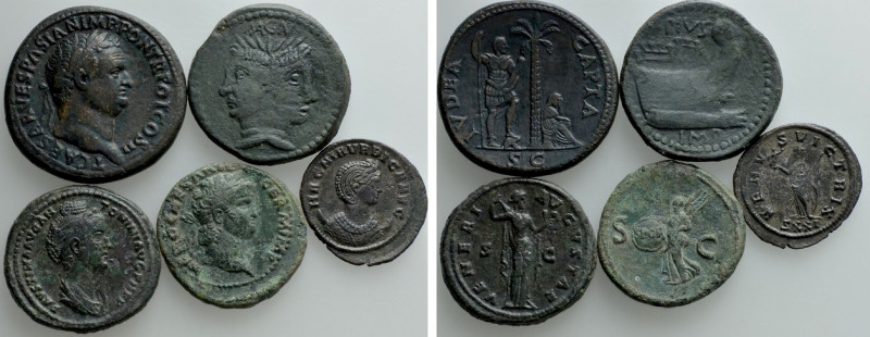 5 Roman Coins; All Tooled. 

Obv: .
Rev: .

. 

Condition: See picture.
...