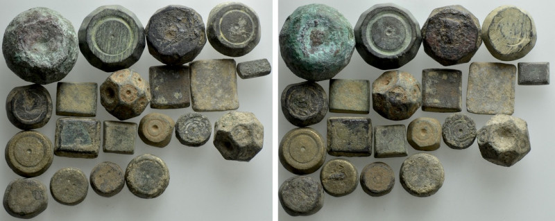 20 Weights; Medieval, Byzantine etc. 

Obv: .
Rev: .

. 

Condition: See ...