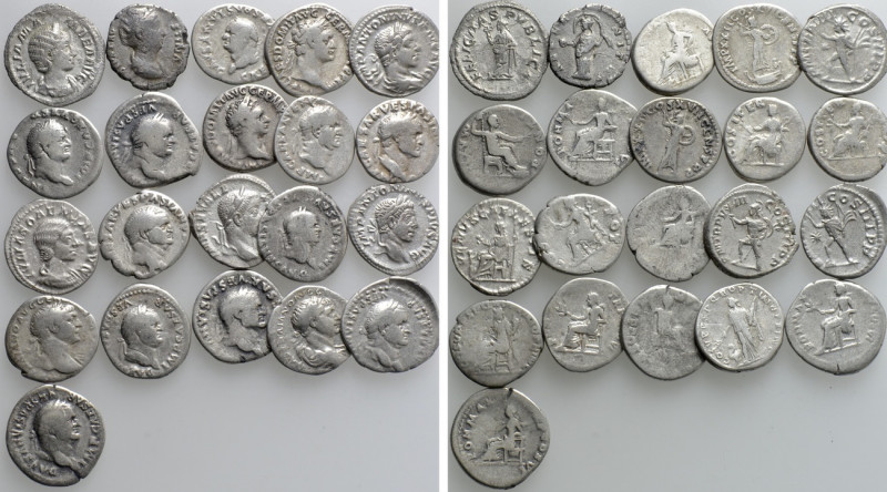 21 Denarii; Mostly Flavian. 

Obv: .
Rev: .

. 

Condition: See picture....
