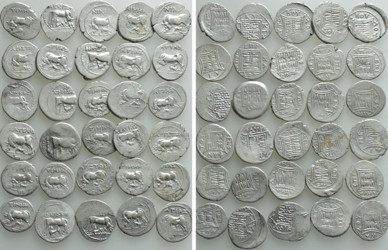 30 Drachms of Illyria. 

Obv: .
Rev: .

. 

Condition: See picture.

We...