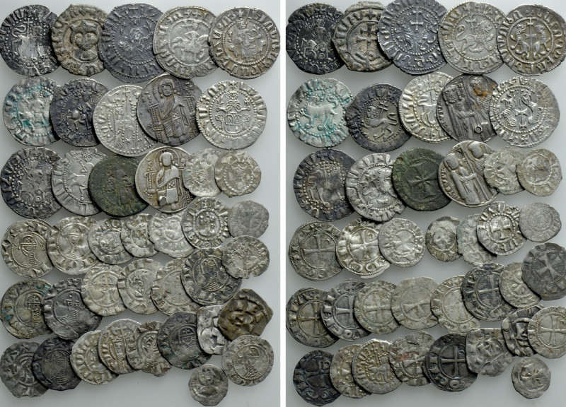 Circa 40 Medieval Coins of Armenia and the Crusader Staters. 

Obv: .
Rev: ....