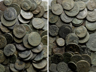 Circa 89 Ancient Coins; Mostly Roman Provincial