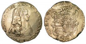 MILANO. CARLO II - REGGENZA DI MARIA ANNA D'AUSTRIA, 1665-1675. Filippo 1666.