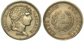 NAPOLI. GIOACCHINO MURAT, 1808-1815.   2 Lire 1813.