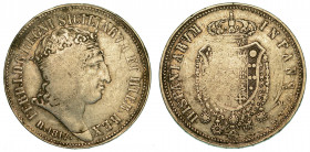 NAPOLI. FERDINANDO I DI BORBONE, 1816-1825. Piastra da 120 Grana 1817 (I tipo).