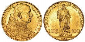 VATICANO. PIO XI, 1922-1939. 100 Lire 1932 A. XI.