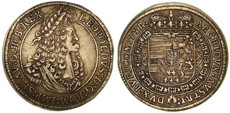 AUSTRIA. LEOPOLD I, 1657-1705. 1/2 Thaler s.d.

Busto a d. R/Stemma coronato. ...