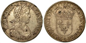 FRANCIA. LOUIS XIV, 1643-1715. Ecu 1652 A.