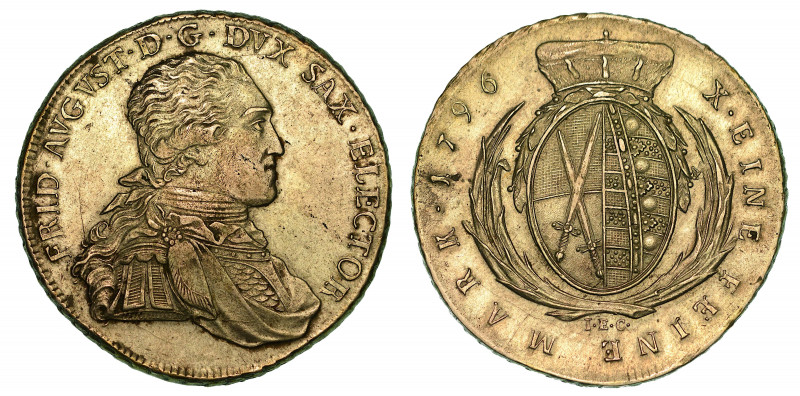 GERMANIA - SASSONIA ALBERTINA. FRIEDRICH AUGUST III, 1763-1806. Thaler 1796.

...