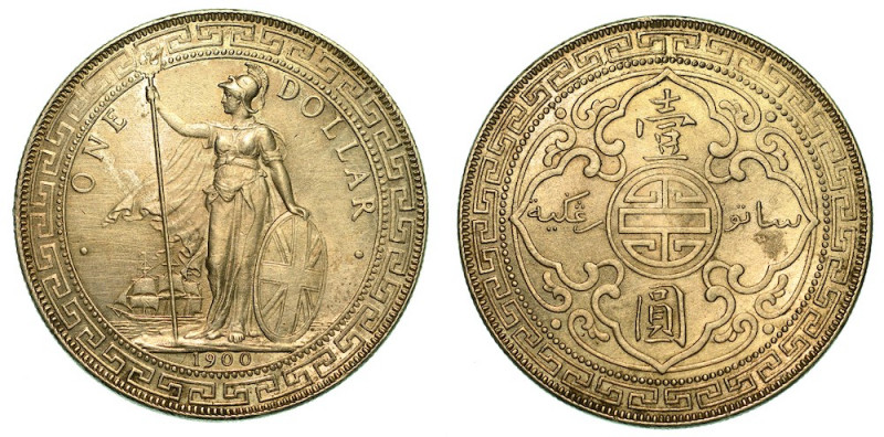 REGNO UNITO. VICTORIA, 1837-1901. Trade Dollar 1900.

Personificazione della B...