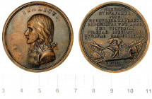 TRATTATO DI CAMPOFORMIO (17 ottobre 1797 – Fine della Repubblica di Venezia). Medaglia in bronzo 1797, Strasburgo.