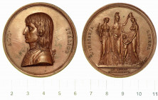COSTITUZIONE DELLA REPUBBLICA CISALPINA. Medaglia in bronzo 1797, Milano.