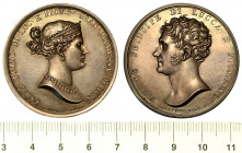 ELISA BACIOCCHI GRAN DUCHESSA DI TOSCANA. Medaglia in argento 1809. Riconio.