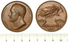GENERALE LORD HILL E BATTAGLIA DI ALMARAZ. Medaglia in bronzo MDCCCCXII (1812).