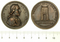 PIO VII, 1800-1823. VISITA ALLA CITTÀ DI PERUGIA. Medaglia in bronzo 1805, Roma.