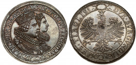Austria 2 Thaler (1635) Hall. Leopold V. Archduke (1619-1632). Obverse: Crowned busts facing right of Léopold Archduke of Austria and his wife Claudia...