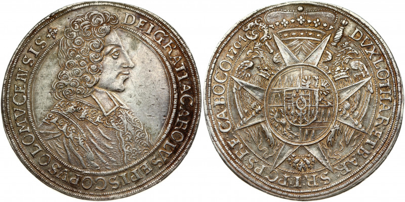 Austria Olmutz 1 Thaler 1704 Charles III Joseph of Lorraine (1695-1711). Obverse...