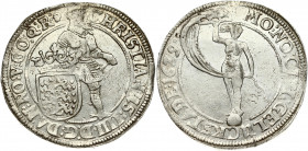 Denmark 1 Speciedaler 1629 Christian IV (1588-1648). Obverse: Crowned standing figure of King Christian IV in full armor. His left hand is on sword po...