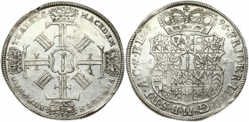 Germany BRANDENBURG 1 Thaler 1695 LCS Berlin. Friedrich III (1688-1701). Obverse: Arms under crown. Lettering: *FRIDER*III*D*G*M*B*S*R*I*A*C*&*EL* 169...