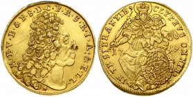 Germany Bavaria 1 Maximilian d'Or 1719 Maximilian II (1679-1726). Obverse: Head right. Lettering: M · E · V · B · & P · S · D · C · P · R · S · R · I ...