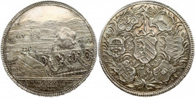 Germany NURNBERG 1 Thaler 1733 PPW Shooting festival on the 8 Juni 1733. Obverse: At the shooting on the Haller Wiese on June 8 1733. City coat of arm...