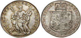 Germany Brunswick-Lüneburg-Calenberg-Hannover 1 Thaler 1749 CPS George II (1727-1760). Obverse: Crowned quartered arms. Lettering: GEORGIVS • II • D •...