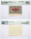 Lithuania 1 Centas 1922 Banknote 'BACK PROOF'. Reverse Lettering: LIETUVOS BANKO BANKNOTAS CENTAS 1 CENTAS BANKNOTŲ PADIRBIMAS ĮSTATYMU BAUDŽIAMAS. Pi...