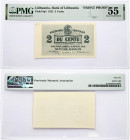 Lithuania 2 Centu 1922 Banknote 'FRONT PROOF'. Obverse Lettering: LIETUVOS BANKAS 2 2 DU CENTU KAUNAS 1922 m. LAPKR. 16d. LIETUVOS BANKAS SERIJA A. Pi...