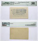 Lithuania 20 Centu 1922 Banknote 'Front Progressive Proof'. Obverse Lettering: LIETUVOS BANKAS 20 20 DVIDESIMTIS CENTU KAUNAS 1922 m. LAPKR. 16d. LIET...
