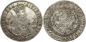 Poland 1 Thaler 1627 Bydgoszcz Sigismund III Vasa (1587-1632). Obverse: Big bust of the ruler to the right; around; Lettering: SIGIS III D G REX POLO ...