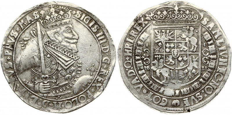 Poland 1 Thaler 1628 II Bydgoszcz Sigismund III Vasa (1587-1632). Obverse: Half-...