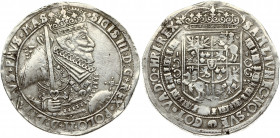 Poland 1 Thaler 1628 II Bydgoszcz Sigismund III Vasa (1587-1632). Obverse: Half-figure of the king with the commander's sash; in armor; facing right; ...