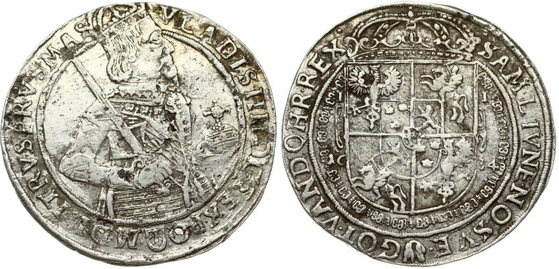Poland 1 Thaler 1634 II Bydgoszcz Wladyslaw IV Waza (1633-1648). Obverse: King's...