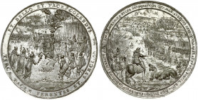 Poland Medal (1636/1637) Defeat of the Armies of Turkey Sweden and Russia by Vadislaus IV. Vladislaus IV (1632-48). By Sebastian Dadler. Obverse: King...