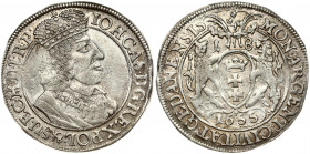 Poland Gdansk 1 Ort 1655 GR John II Casimir Vasa (1649-1668). Obverse: Bust king's head facing right and an inscription around it. Reverse: The coat o...