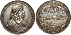 Poland Medal 1658 in Torun on the occasion of the liberation of the city of Torun from the Swedish army. John II Casimir Vasa (1649–1668). Signed by t...