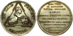 Poland Medal (1709) on the Occasion of the Congress and Signing of the Alliance of the Three Fryderyks. August II the Strong (1697–1733), medal from (...